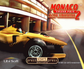 MONACO GRAND PRIX Racing Simulation2 �̃^�C�g����ʂł��B