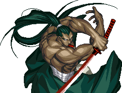 Genjuro's win pose