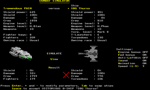 Combat Sim Setup