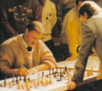 Piuva Karpovin simultaanissa Oulussa 1989