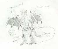 A male half dragon half cat-morph