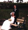 Heidi && Tim on a bench