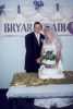 Cutting the wedding cake