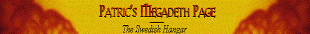 Patric's Megadeth Pages - Banner
