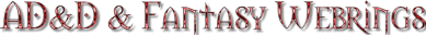 AD&D & Fantasy Webrings