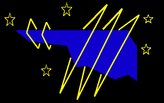 In the future, things with be pointy and adorned with rings--so says The Jetsons!