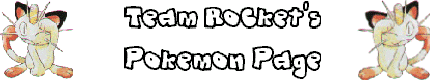 Team Rocket's Pokemon Page
