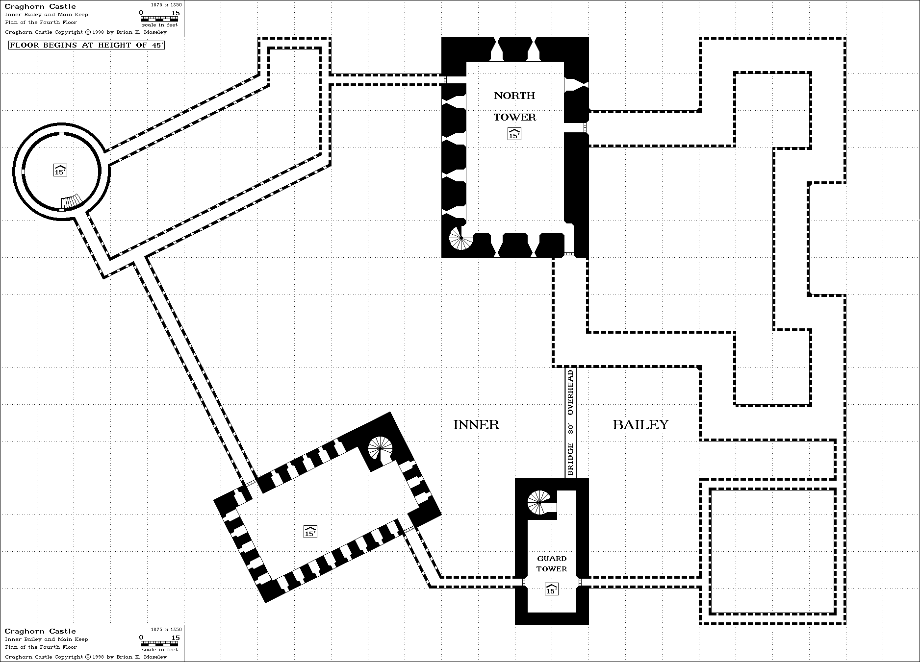 Craghorn Castle [Fourth Floor] (48k) Copyright  1998 Brian K. Moseley. All rights reserved.