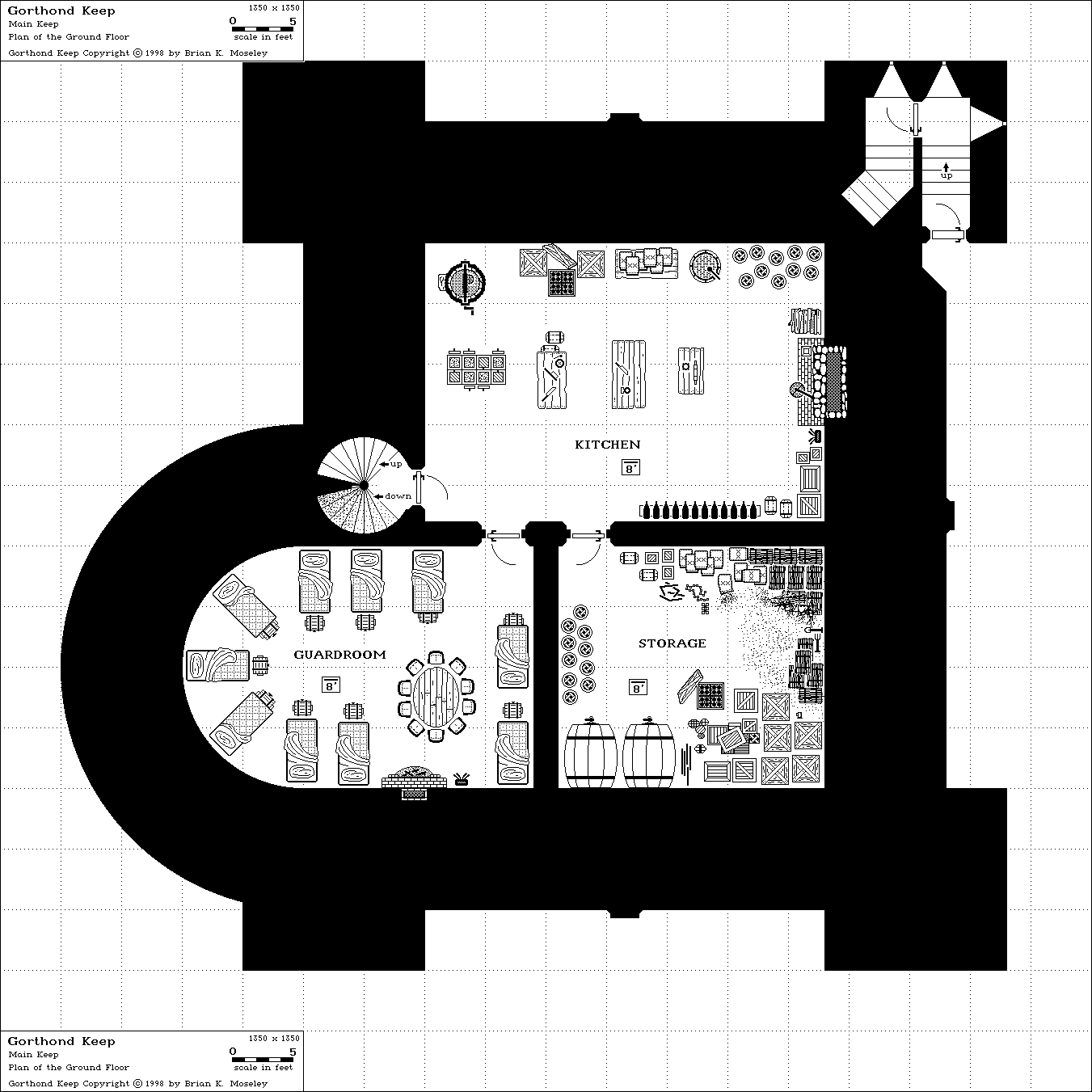 Gorthond Keep [Ground Floor] (44k) Copyright  1998 Brian K. Moseley. All rights reserved.