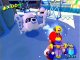 Mario and Bloopers in battle - screen from Super Mario Sunshine.