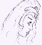 Profile portrait of the goddess of the elements.