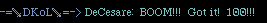 DeCesare hits 100