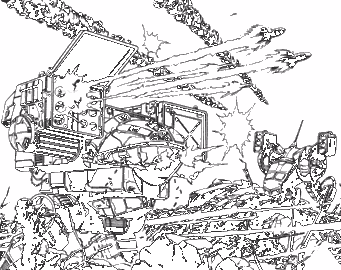 Catapult and Locust in battle