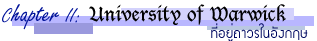 Chapter 2: University of Warwick ѧ