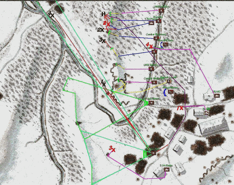 Image of the map where it took place