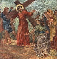 Jesus trster kvinder i mngden