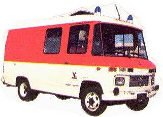 Mercedes ambulance til strre ulykker og sengetransport