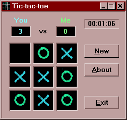 Tic Tac Toe Screen Shot