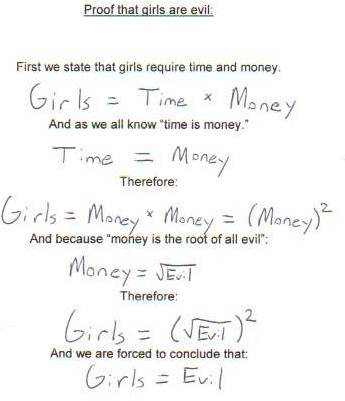 I 			love girls and math