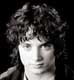 A black and white Frodo sporting a mullet