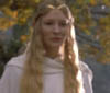 Galadriel saying goodbye to Frodo