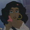Esmeralda hesitating