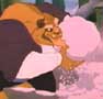 The Beast really goes all out when he's in a snow ball fight
