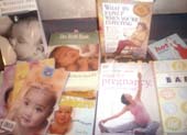 Tintin: The books I read during my pregnancy. I'm a voracious reader! Some are gifts of Julius, supporters, fans and friends.