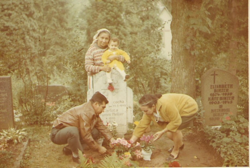 Visita a la tumba del Maestro Huiracocha (Alemania 1971)