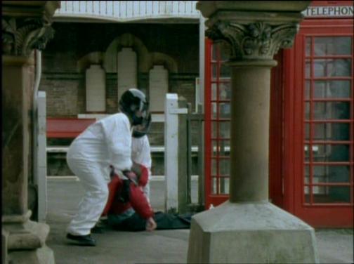 The telephone box on screen
