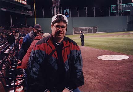 3rd base side by home plate