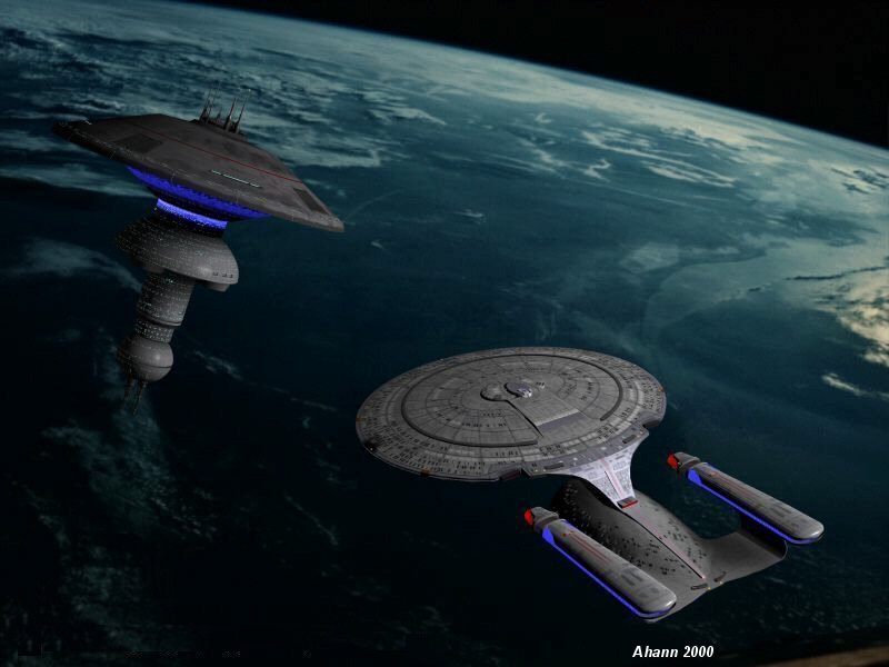 Enterprise-D arriving