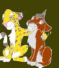 Azanti, my RP character and Nuka from Simba's Pride. Both are as young cubs.