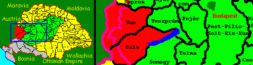 Vas and Zala counties, Hungary
