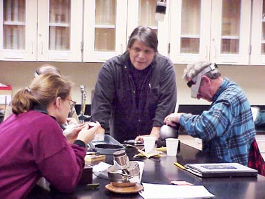 Students enjoyed silver carving as a new addition to the curriculum.