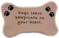 Dogs leave pawprints on your heart