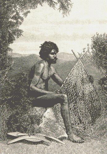 349 Blackfellow Mending His Net