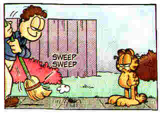 Garfield cartoon: Click any graphic to visit the artist's site!