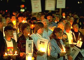 Time Magazine graphic of a vigil