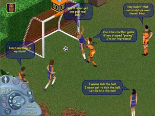 Football match and chat