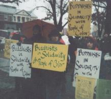 Buddhists in solidarity with people of color