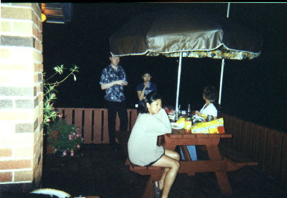 Kristine and Joanne avoiding the camera