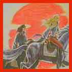 Oscar y Andr� montando a caballo