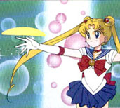 tiara lunar... el primer poder de Sailor Moon
