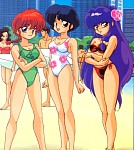 Ranma, Akane and Shampoo