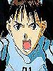 Shinji yelling