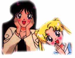Rei and Usagi smiling at you!