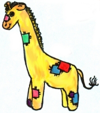 This giraffe reminds me of a toy I had when I was little.