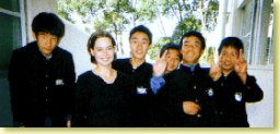 Emma with some of her students