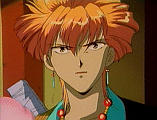 Tasuki looking thoughtful, maybe sad? JPEG 6KB